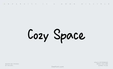 Cozy Space Font