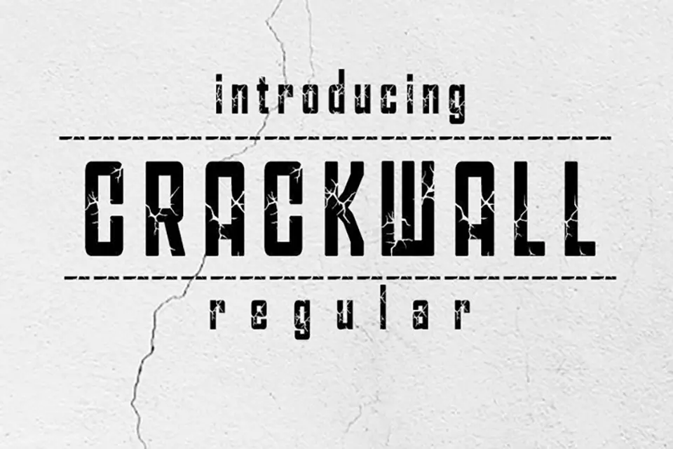 Crack Wall Font