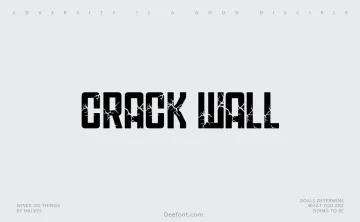 Crack Wall Font
