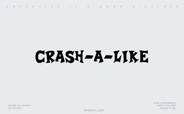 Crash-a-Like Font