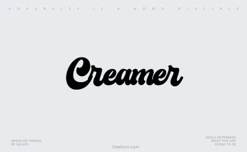 Creamer Font