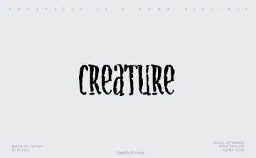 Creature Font