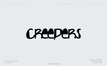 Creepers Font