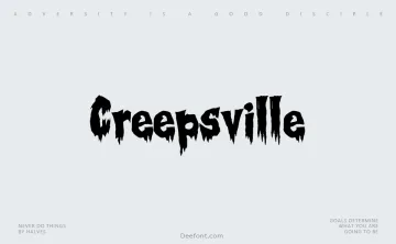 Creepsville Font