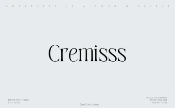 Cremisss Font