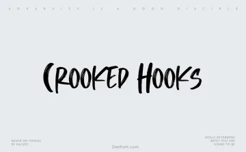 Crooked Hooks Font