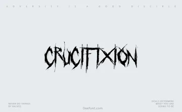 Crucifixion Font