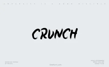 Crunch Font