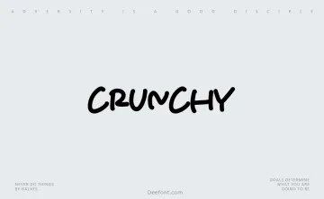 Crunchy Typeface