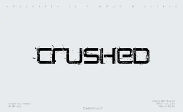 Crushed Font