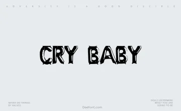 Cry Baby Font