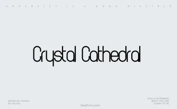 Crystal Cathedral Font