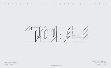 Cube Font
