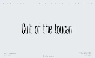Cult of the toucan Font