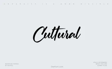 Cultural Font