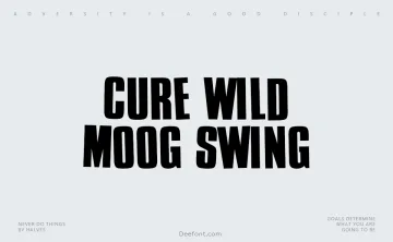 Cure Wild Mood Swings Font