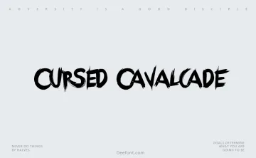 Cursed Cavalcade Font