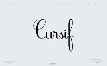 Cursif Font