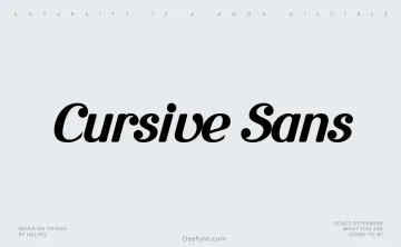 Cursive Sans Font