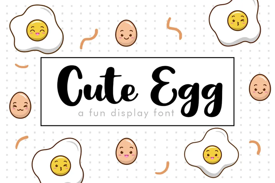 Cute Egg Font