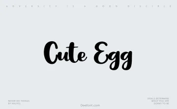 Cute Egg Font
