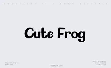 Cute Frog Font