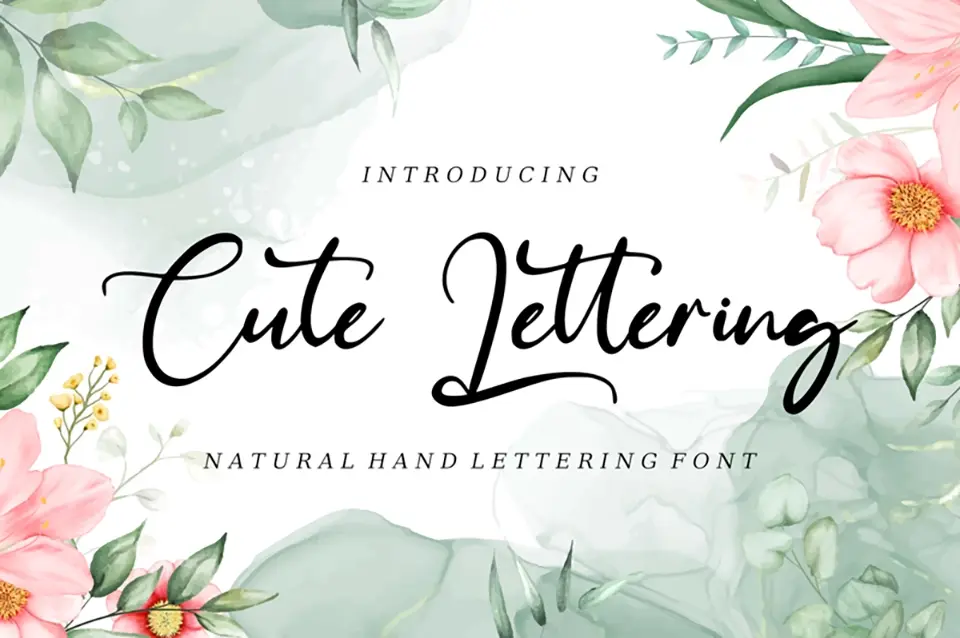 Cute Lettering Font