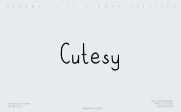 Cutesy Font