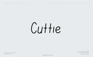 Cuttie Font