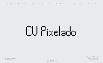 CV Pixelado Font