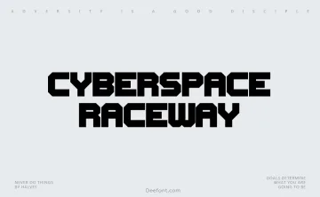 Cyberspace Raceway Font