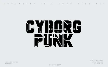 Cyborg Punk Font