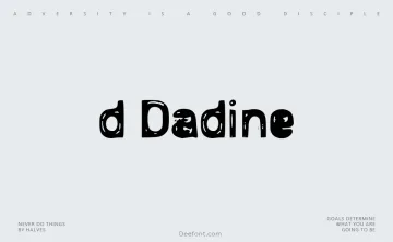 d Dadine Font