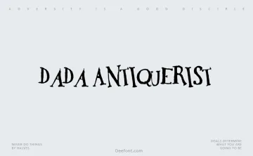 DaDa Antiquerist Font