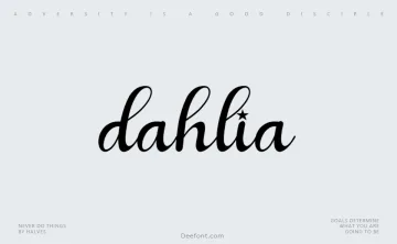 Dahlia Font