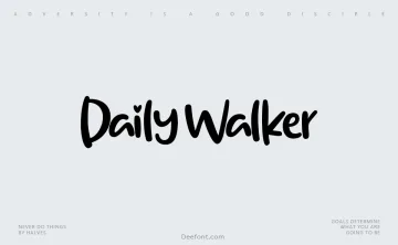 Daily Walker Font