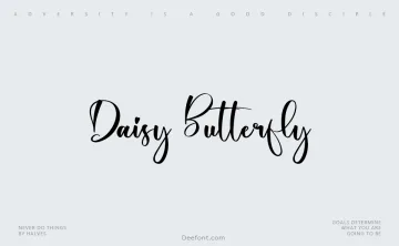 Daisy Butterfly Font