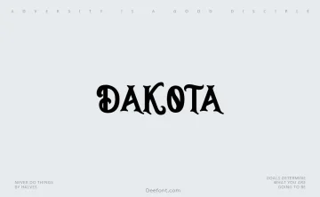 Dakota Font