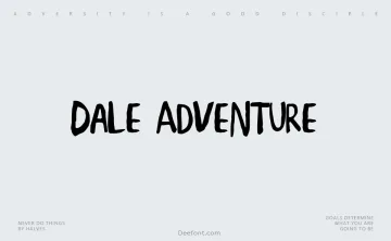 Dale Adventure Font