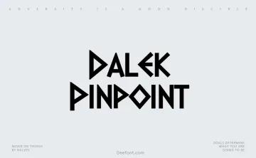 Dalek Pinpoint Font