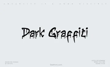 Dark Graffiti Font