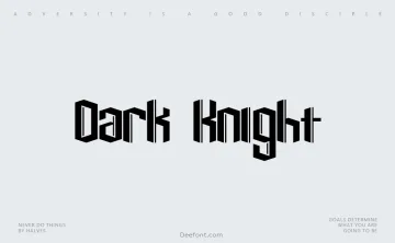 Dark Knight Font
