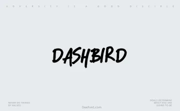 Dashbird Font