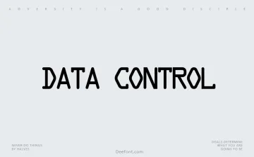 Data Control Font