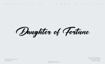 Daughter of Fortune Font
