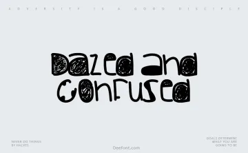 Dazed And Confused Font