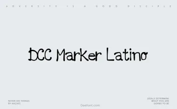 DCC Marker Latino Font