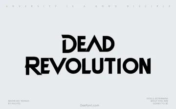 Dead Revolution Font
