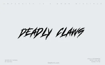 Deadly Claws Font