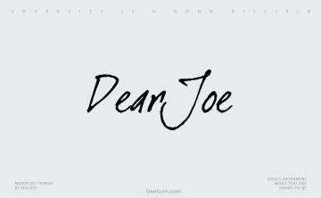 Dear Joe Font